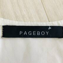 AS0108 PAGEBOY ページボーイ レディース トップス シャツ 袖無 シースルー 韓国製 丸首 F ホワイト 白 ポリエステル カジュアル 涼しげ_画像7