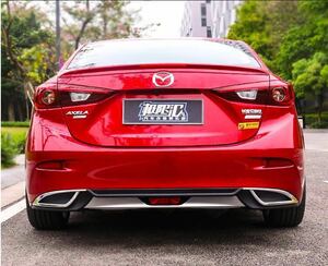 * sale origin cooperation * Axela BM series rear half aero diffuser muffler cutter rear bumper 2013-up custom lip spoiler 