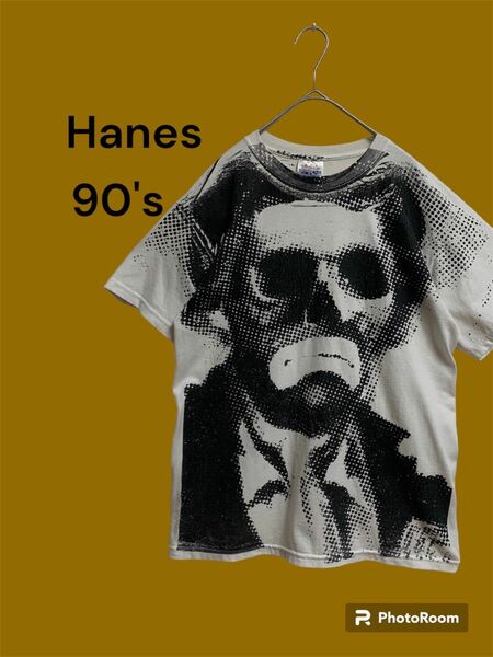 Hanes／ヘインズ　プリントTシャツ　US古着９０'