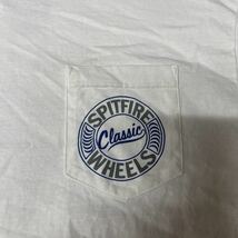SPITFIRE スピットファイヤ Tシャツ ロゴ Mサイズ ホワイト 白 ポケット付き ポケT メンズ 半袖_画像2