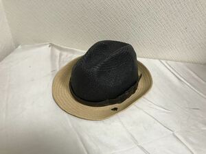  genuine article kapoji-roCAPOGIRO paper wheat .. hat hat men's business suit military American Casual Surf beige black straw hat Italy made 