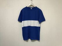 本物アルブルarbre半袖Tシャツメンズアメカジサーフミリタリービジネススーツ青ブルー白4日本製XL_画像1