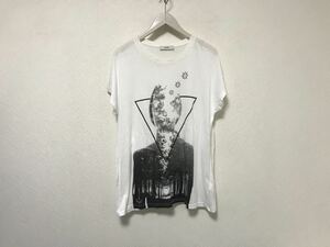 本物ディーゼルDIESELコットンプリント半袖Tシャツメンズレディースアメカジサーフミリタリービジネス白ホワイトMインド製