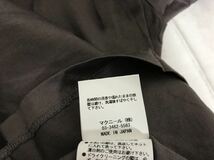 美品本物ロアーroarコットンVネック光沢半袖Tシャツメンズアメカジサーフビジネススーツグレー日本製1S_画像7