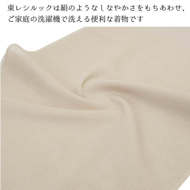 ☆着物タウン☆ 東レシルック反物鮫小紋江戸小紋夏物絽薄物洗える着物