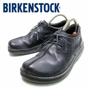 25cm表記　BIRKENSTOCK 　ビルケンシュトック　フットプリンツ 　レザーシューズ　ブラック　革靴　ドレスシューズ/U8351