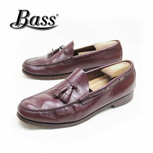 11-1/2E表記　29.5cm相当　G.H BASS&Co. ジーエイチバス　タッセルローファー　レザーシューズ　革靴　ドレスシューズ　バーガンディ/U8368