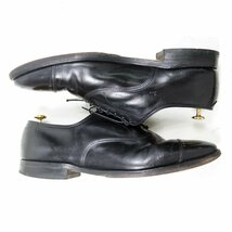 11D 29cm相当　Allen Edmonds Park Avenue　アレンエドモンズ パークアベニュー　キャップトゥ　USA製　内羽根　革靴　黒　/U8450_画像5