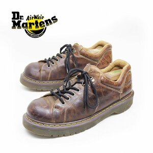 【訳アリ】　UK11　29.5cm相当　Dr.Martens　ドクターマーチン　４ホール＋６　レザー　シューズ　ブーツ　革靴　ブラウン　/U3270