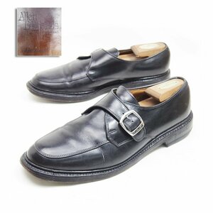 29cm corresponding Allen Edmonds Halsteda Len Ed monz Hal ste doUSA made single monk strap Loafer leather shoes /U8366