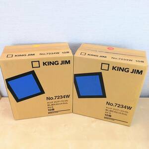 （新品）KING JIM クリアーファイル 差し替え式ピットスリム A4縦型 黄色10冊 赤10冊 計20冊