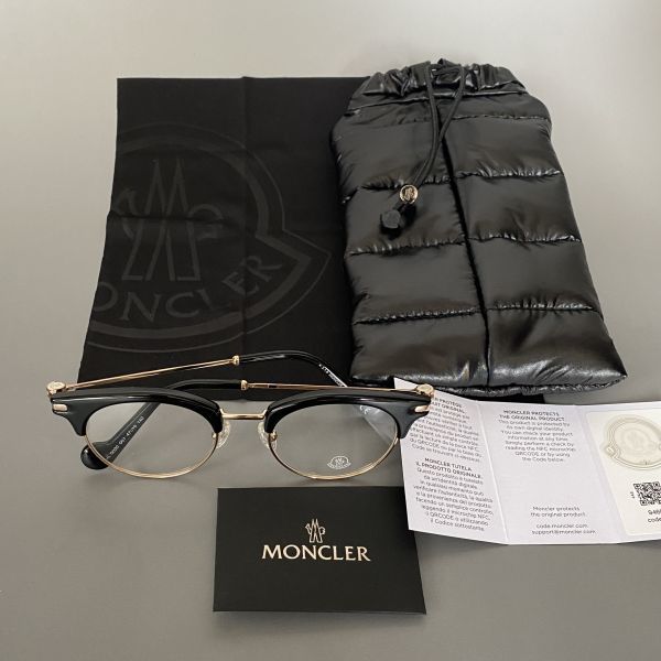 メガネ◇MONCLER◇モンクレール サーモントブロー ブラック ゴー