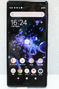 C1899 N L 展示品　au SONY Xperia XZ2 64GB Android9 リキッドブラック SOV37