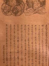 掛軸Jun512[恵比寿大黒天図　式内須部神社]紙本版摺　木版画／神仏画　神道　神教　恵比寿神社　若狭　古書　七福神　縁起物　開運_画像4