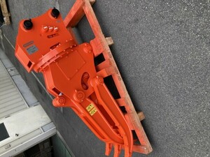 アタッチメント(建設機械) タグチ工業 油圧式フォーク タグチ工業0.25用回転フォークGV62S新品即納機入荷