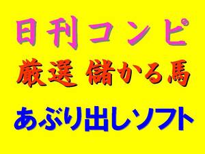 日刊コンピ 儲かる厳選馬あぶり出しソフト 全点均等買いで回収率１６０％！一発予想 競馬 前日買い まとめ買い JRA 副業 副収入 極ウマ