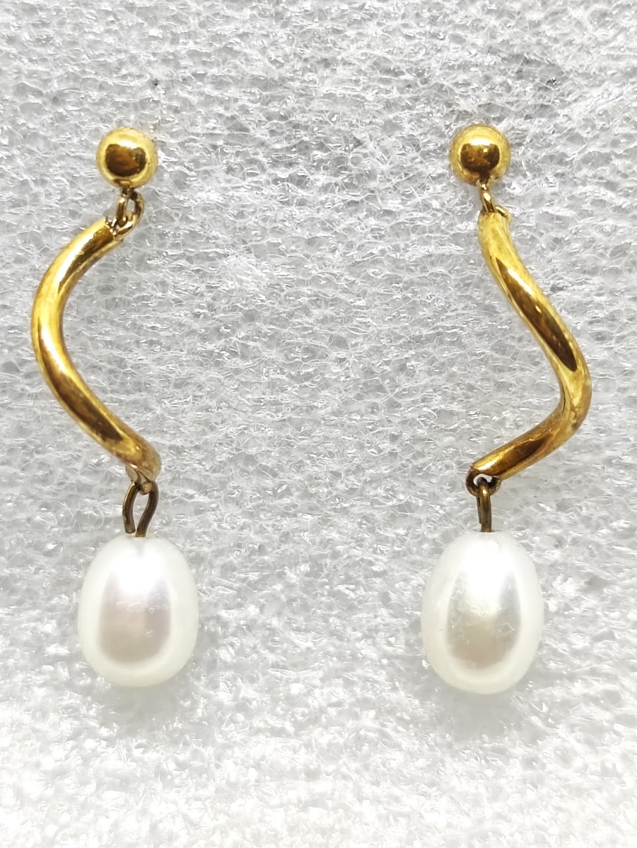格安買取 ESTELLE エステール K18 パール ピアス - fbsegtrabalho.com.br