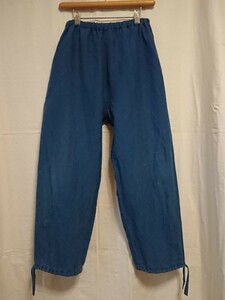  Samue pants M size a little thin. color .. did ... Indigo cotton cloth spring summer thing Easy pants working clothes using included .. feeling **