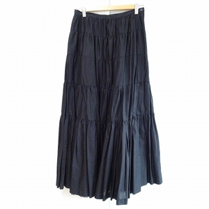 #anc Ingeborg INGEBORG skirt L black long flair lady's [817614]