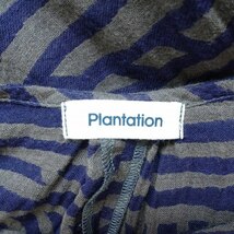 #snc プランテーション Plantation ワンピース 2 ベージュ 紺 紫 半袖 総柄 薄手 ロング レディース [768883]_画像5