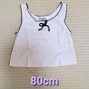 【used】ベビー、キッズ女の子夏服ノースリーブ　トップス　80cm