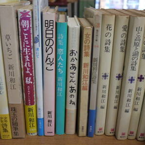 新川和江の本15冊●野のまつり/土へのオード13/明日へのりんご/渚にて/恋人たち/新川和江詩集/女の詩集/おかあさん、あのね/他の画像1