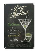 【ブリキ看板】Dry Martini　インテリアプレート　お酒　アンティーク_画像2