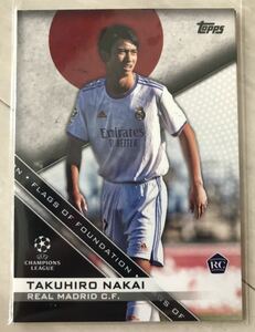 topps 中井卓大 2021-22 UEFA Champions League Flags of Foundation takuhiro nakai