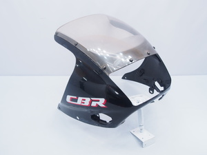 ベースにどうぞ CBR250FOUR MC14 86年 純正アッパーカウル フロントカウル スクリーン 補修に 刻印KT7 CBR250F