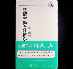 送料無★感情労働とは何か、水谷英夫著、信山社2013年1版1刷、中古 #2051