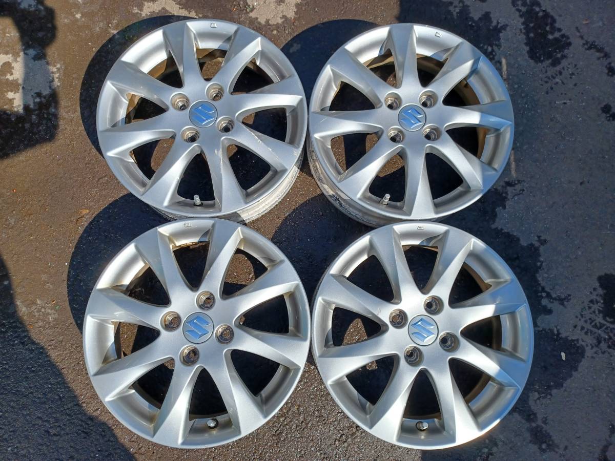 No.1449[ Suzuki оригинальный *15 -дюймовые легкосплавные алюминиевые литые диски ]15×4.5 PCD100 4 дыра OFF45 Solio и т.п. 