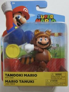 任天堂 スーパーマリオ タヌキマリオ フィギュア WORLD OF Nintendo SUPER MARIO TANOOKI MARIO with COIN