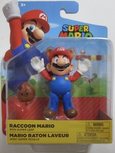 任天堂 スーパーマリオ しっぽマリオ フィギュア WORLD OF Nintendo SUPER MARIO RACCOON MARIO with SUPER LEAF