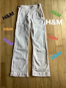 H&M オフホワイト　ボトムス