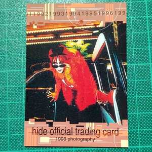 hide trading card No.072 72 / inspection PSYENCE HIDE YOUR FACE hide with spread beaver Zilch XJAPAN T-shirt poster YOSHIKI Toshl