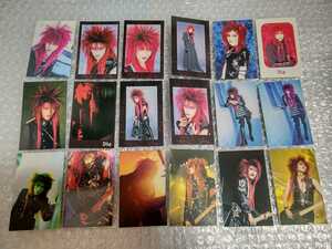 DIR EN GREY trading card Die 18 pieces set the first period / inspection sukekiyo capital .Toshiya T-shirt TheZemeckises MADARANINGEN DIRT PHALARIS