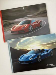 [ beautiful goods ] Ferrari 458 GTB Spider Japanese edition catalog 2 pcs. set FERRARI hard cover catalog 