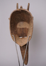 アフリカ　マリ共和国　マルカ族　戦士　マスク　仮面　No.239　木彫り　アフリカンアート　彫刻_画像5