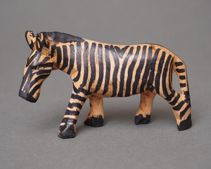  Africa kenia zebra tree carving ornament S size objet d'art sculpture animal 