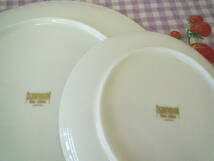 ★　山本寛斎　Kansai fine china　 陶器製　大皿①、小皿⑤　白×金彩　_画像7