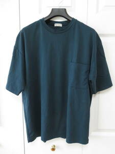 (美品)BEAUTY&YOUTH UNITED ARROWS/ サルージャ フォルム 1ポケット クルーネックTシャツ L COBALT