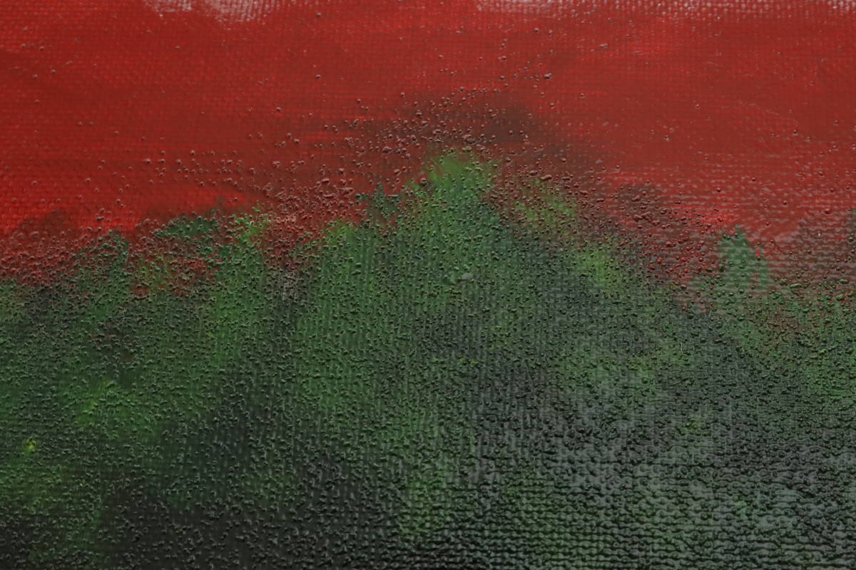 SFBO5-6-23 □ 萩島 秀峰 絵画 赤富士 富士山 油絵 油彩 風景画 景色
