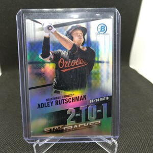 活躍中！ topps bowman chrome adley rutschman ラッチマン リフラクターカード