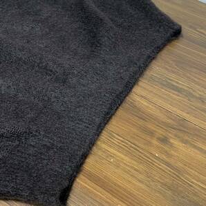 美品☆[THE FLAT HEAD] 定価33,000 MOHAIR CLEW NECK SWEATER モヘヤ クルーネック ニットセーター 40 ブラウン 日本製 フラットヘッドの画像5