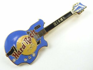 ♪Hard Rock Cafe ハードロックカフェ ピンバッジ MIAMI マイアミ ギター♪経年USED品