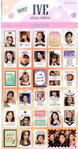 韓国　K-POP☆IVE アイブ　アイヴ☆　ステッカー　stamp sticker スタンプステッカー　メッセージカード付き　シール