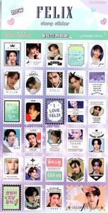 韓国　K-POP☆STRAY KIDS ストレイキッズ フィリックス☆　ステッカー　stamp sticker スタンプステッカー　メッセージカード付き　シール