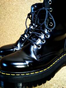 【Dr.MARTENS】ドクターマーチン JADON ジェイドン 8ホールブーツ UK7 (26cm ) ブラック 厚底 ダブルソール【良品】