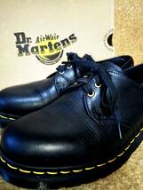 【Dr.MARTENS】ドクターマーチン 1461 3ホールシューズ UK6 (25cm ) AMBASSADOR 3EYE SHOE ブラック シボ加工【箱付き良品】_画像1