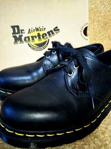 【Dr.MARTENS】ドクターマーチン 1461 3ホールシューズ UK6 (25cm ) AMBASSADOR 3EYE SHOE ブラック シボ加工【箱付き良品】